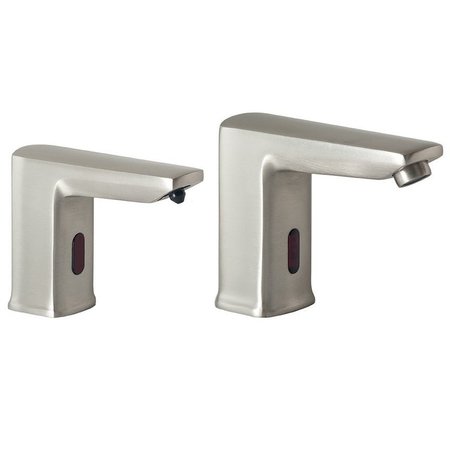 MACFAUCETS MP22 Matching Pair Of Faucet And Soap Dispenser, Satin Nickel MP22 SN